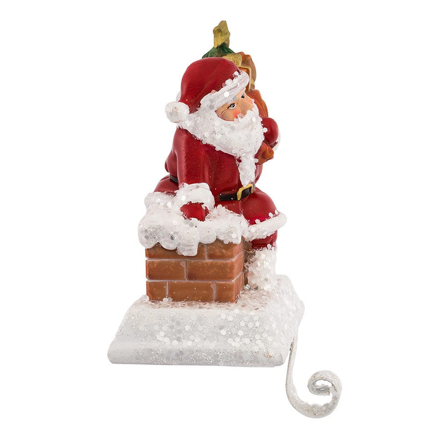 Santa With Gift Box Stocking Hanger