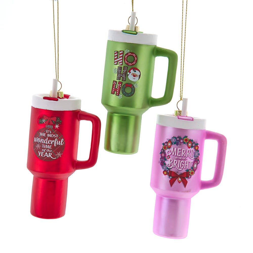 Glass Oversized Cup Ornaments