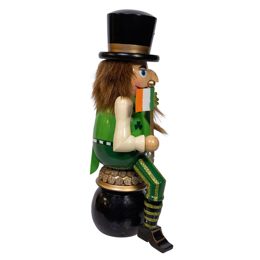 12" "I'm A Wee Bit Irish" Nutcracker on Pot O' Gold