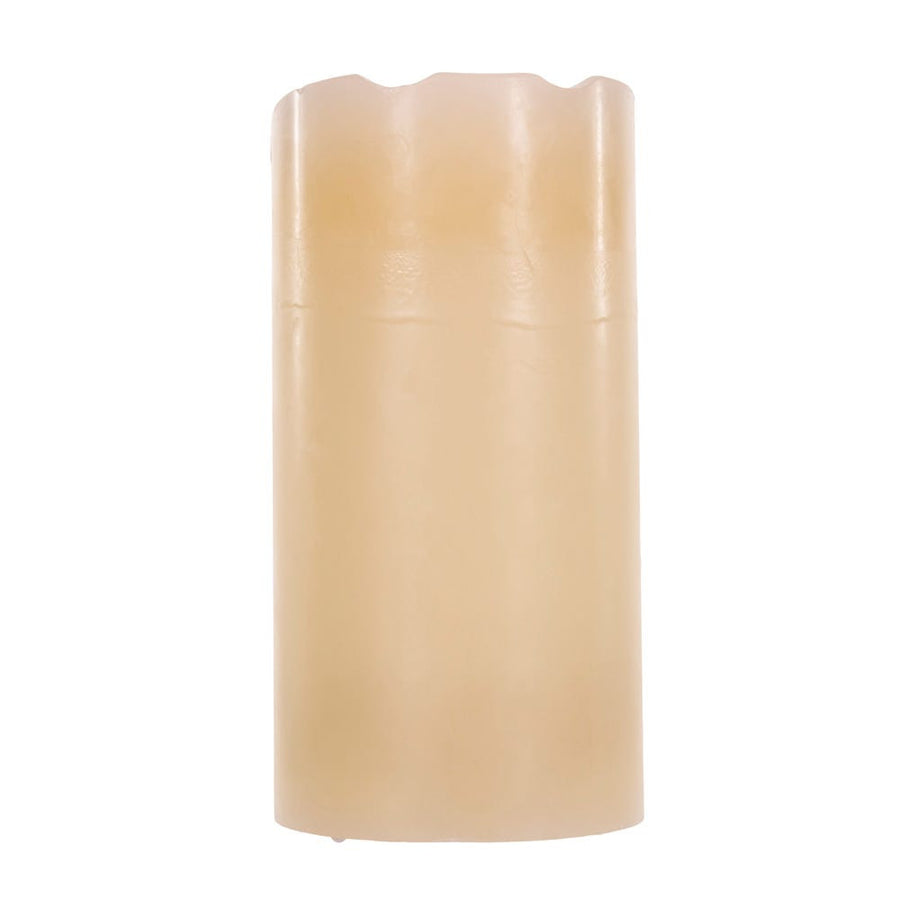 7" Battery Operated Fiber-Optic Santa Wax Candle