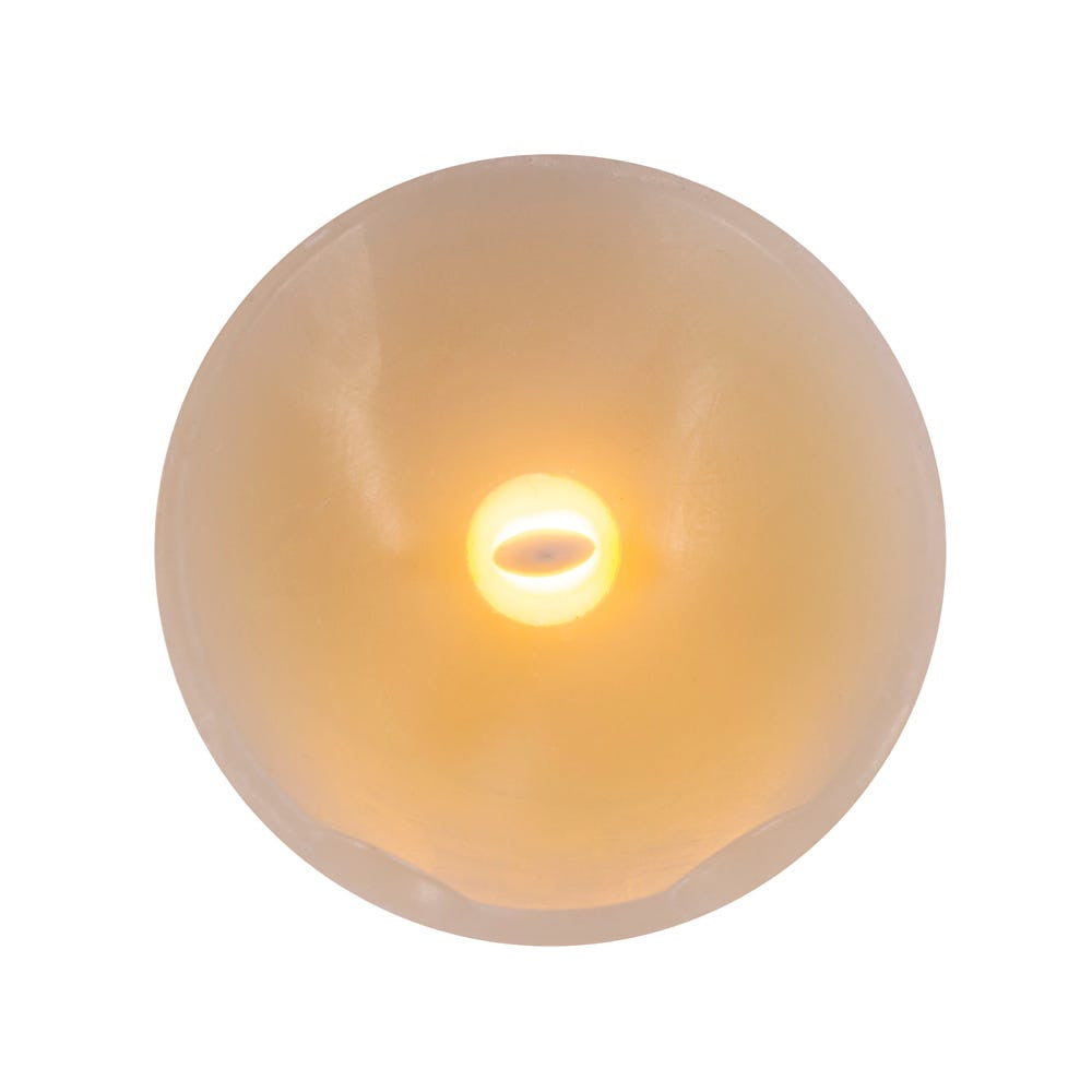 7" Battery Operated Fiber-Optic Santa Wax Candle
