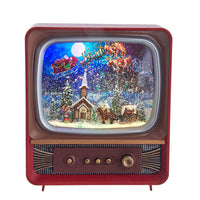 Battery Operated Musical Water Santa TV Lantern