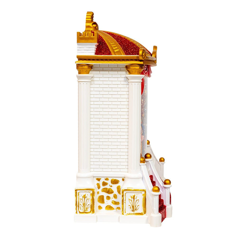 9.25" Battery Operated USB LED Lighted Ballet Theater Lantern With Spinning Glitter Water