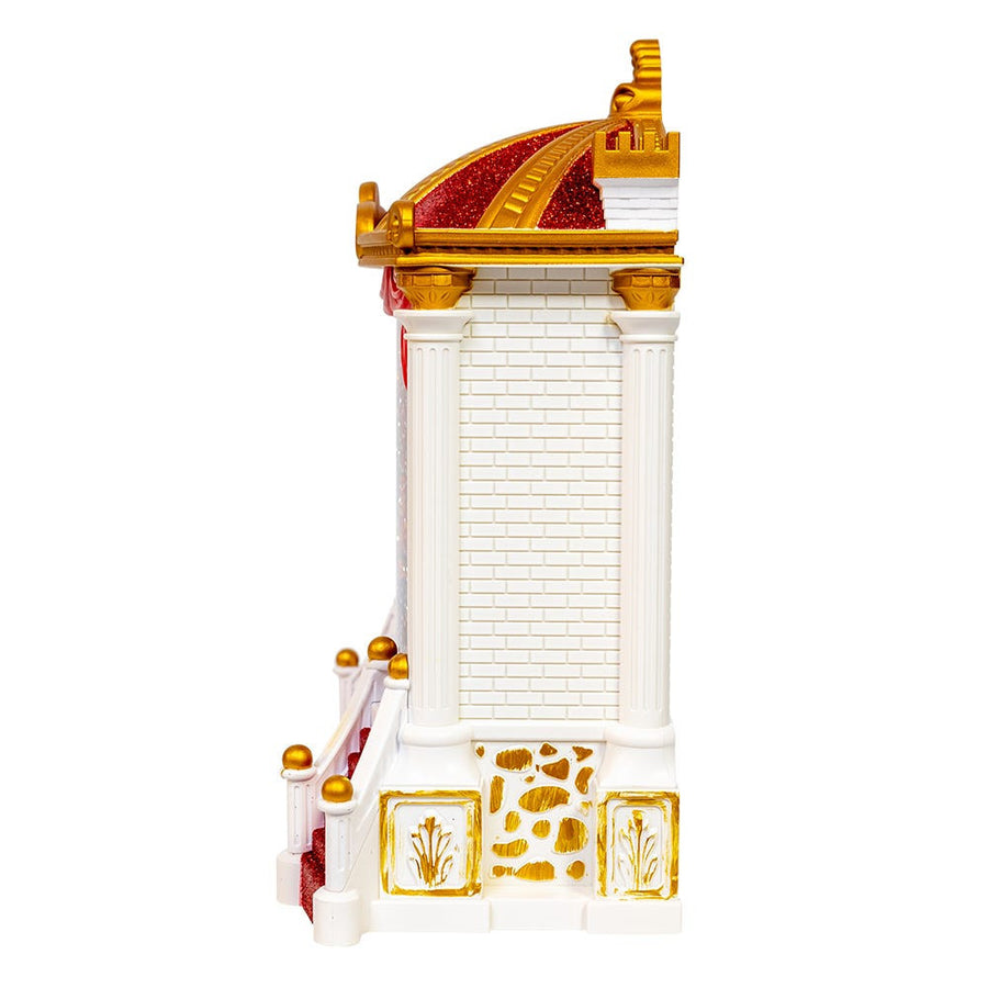 9.25" Battery Operated USB LED Lighted Ballet Theater Lantern With Spinning Glitter Water