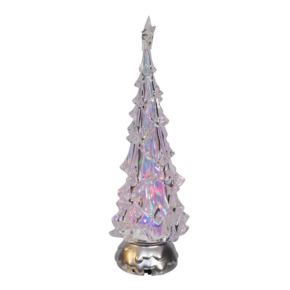 14" Battery Operated RGB LED Lighted Animated Spinning Tree