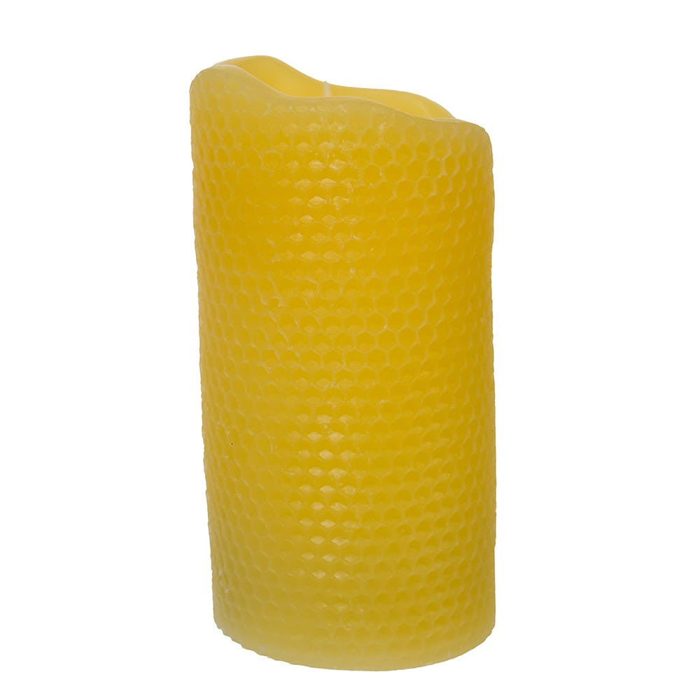 4.25" Battery-Operated LED Flicker Flame Honeycomb Candle