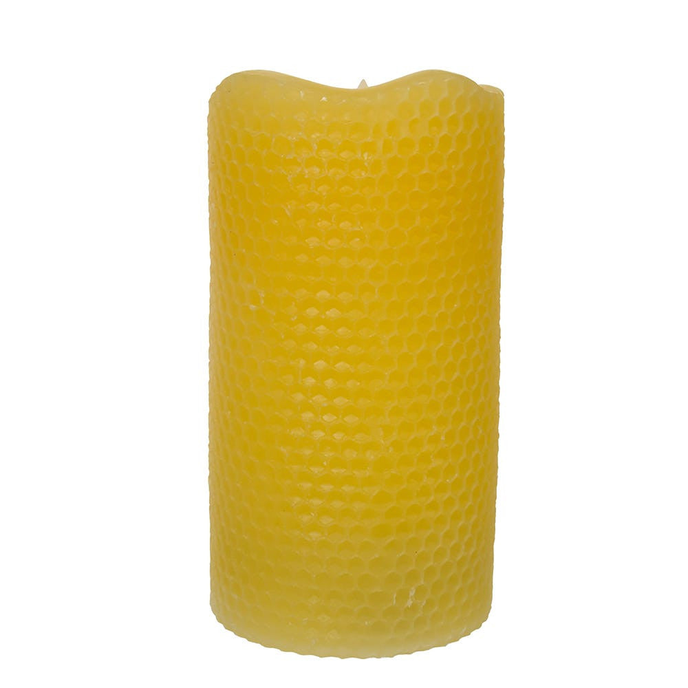 4.25" Battery-Operated LED Flicker Flame Honeycomb Candle