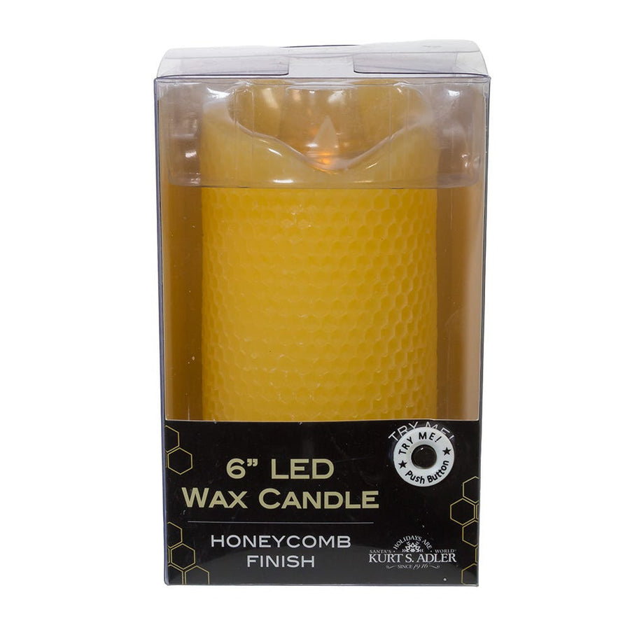 4.25" Battery-Operated LED Flicker Flame Honeycomb Candle