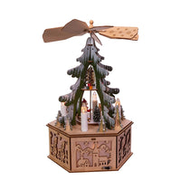 Battery Operated Musical LED Christmas Tree Windmill Scene
