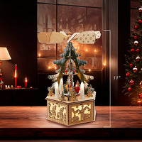 Battery Operated Musical LED Christmas Tree Windmill Scene