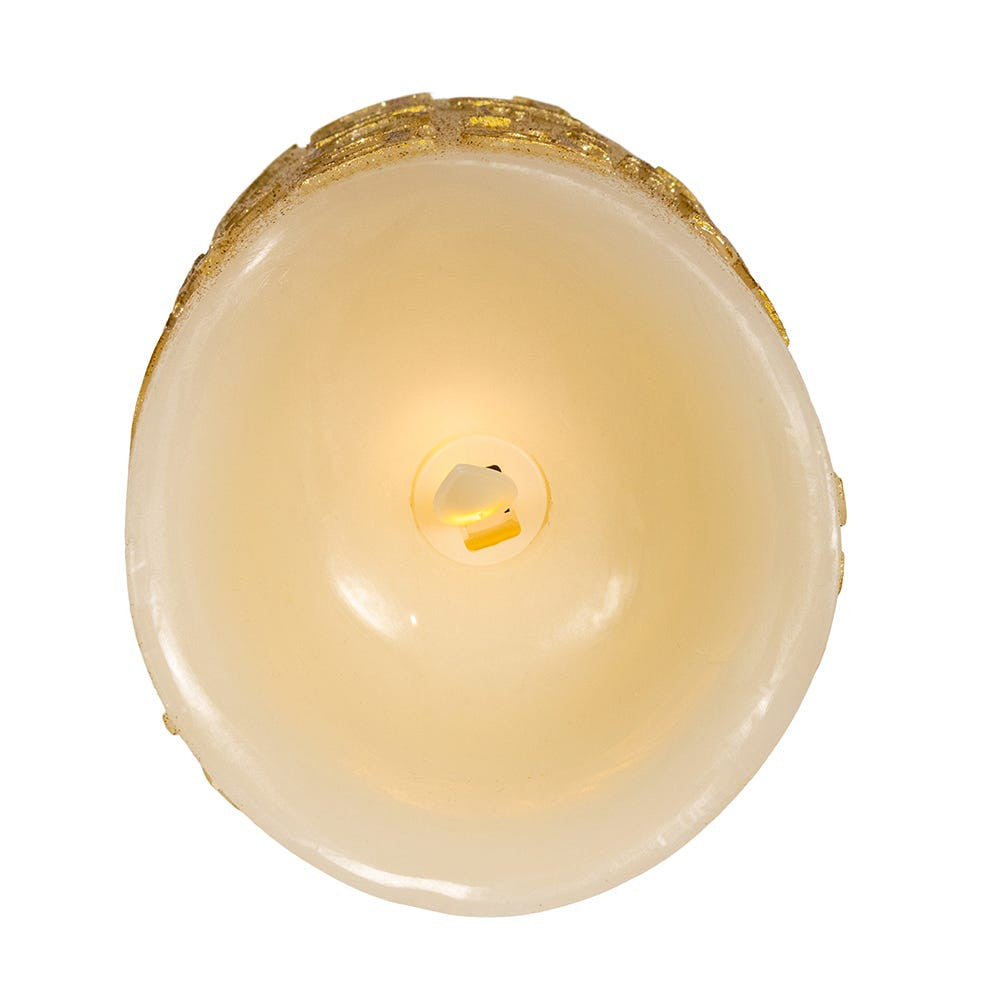 5" Battery-Operated Gold Flicker Flame Candle