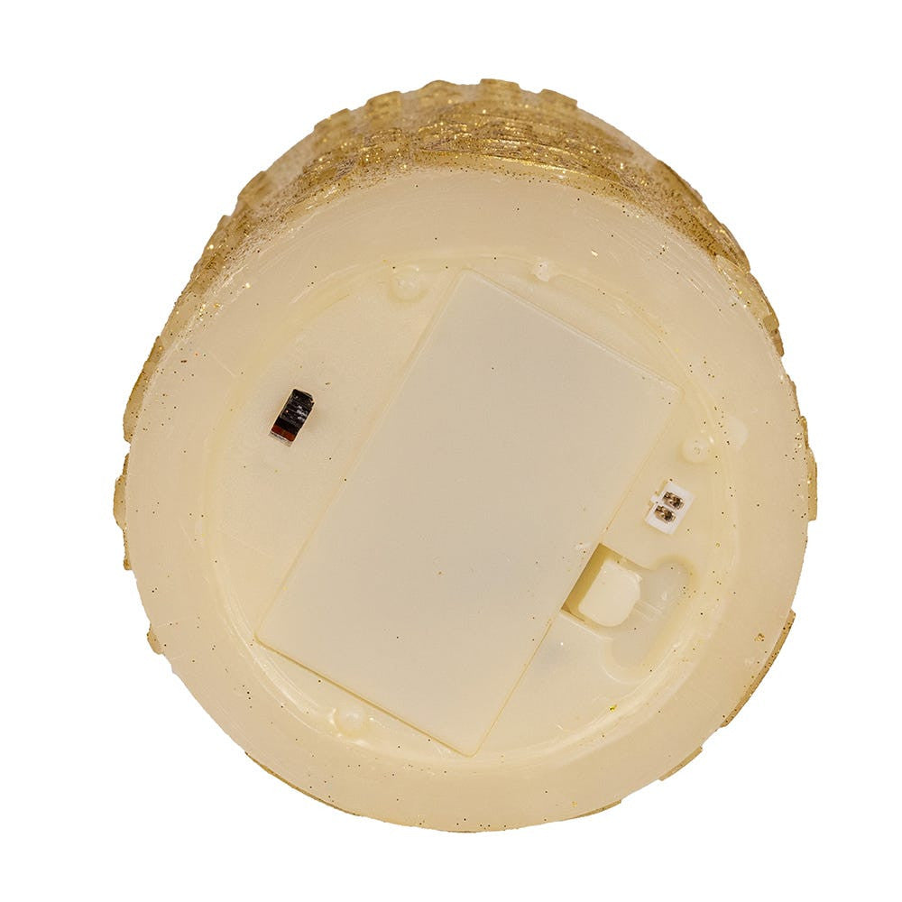 5" Battery-Operated Gold Flicker Flame Candle