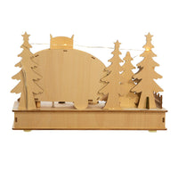 Battery-Operated Light-Up LED Camping Scene