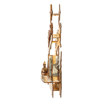 Battery Operated Light-Up LED Christmas Village With Santa