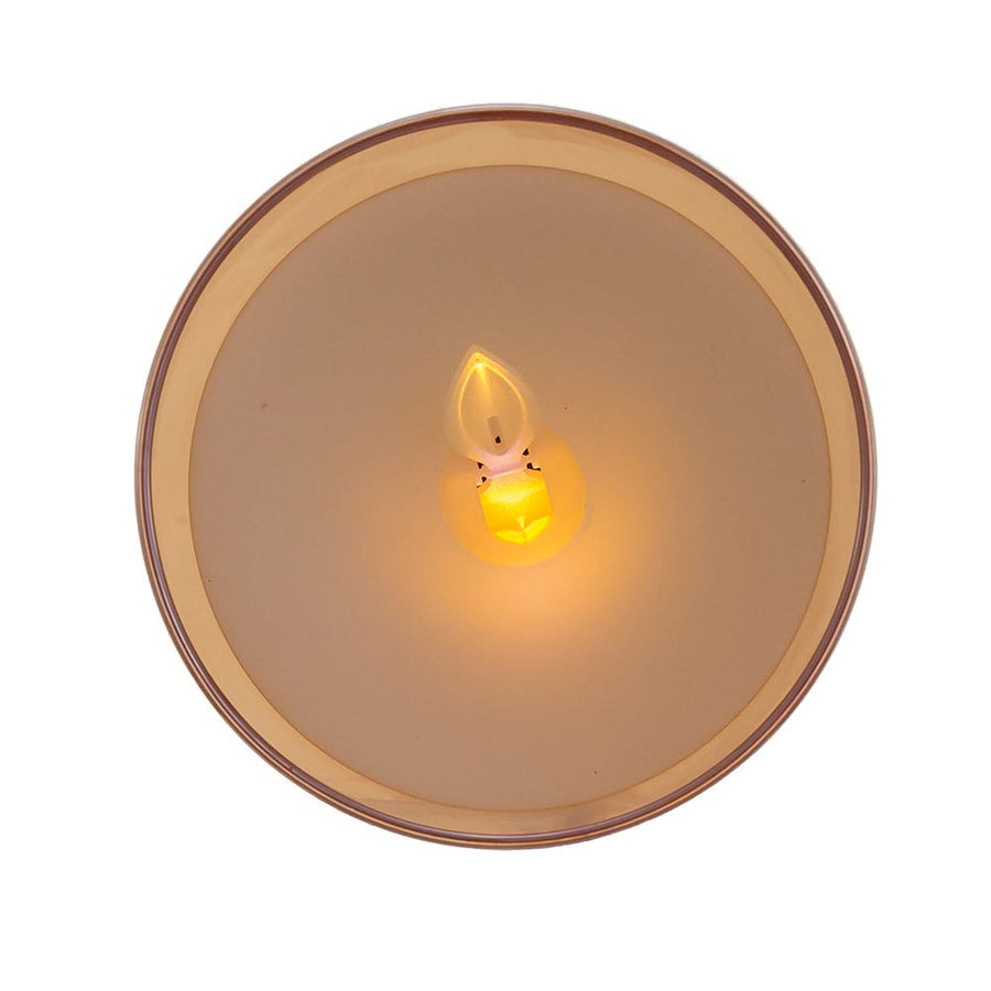 6" Battery-Operated Large Flicker Flame Candle In Glass Jar
