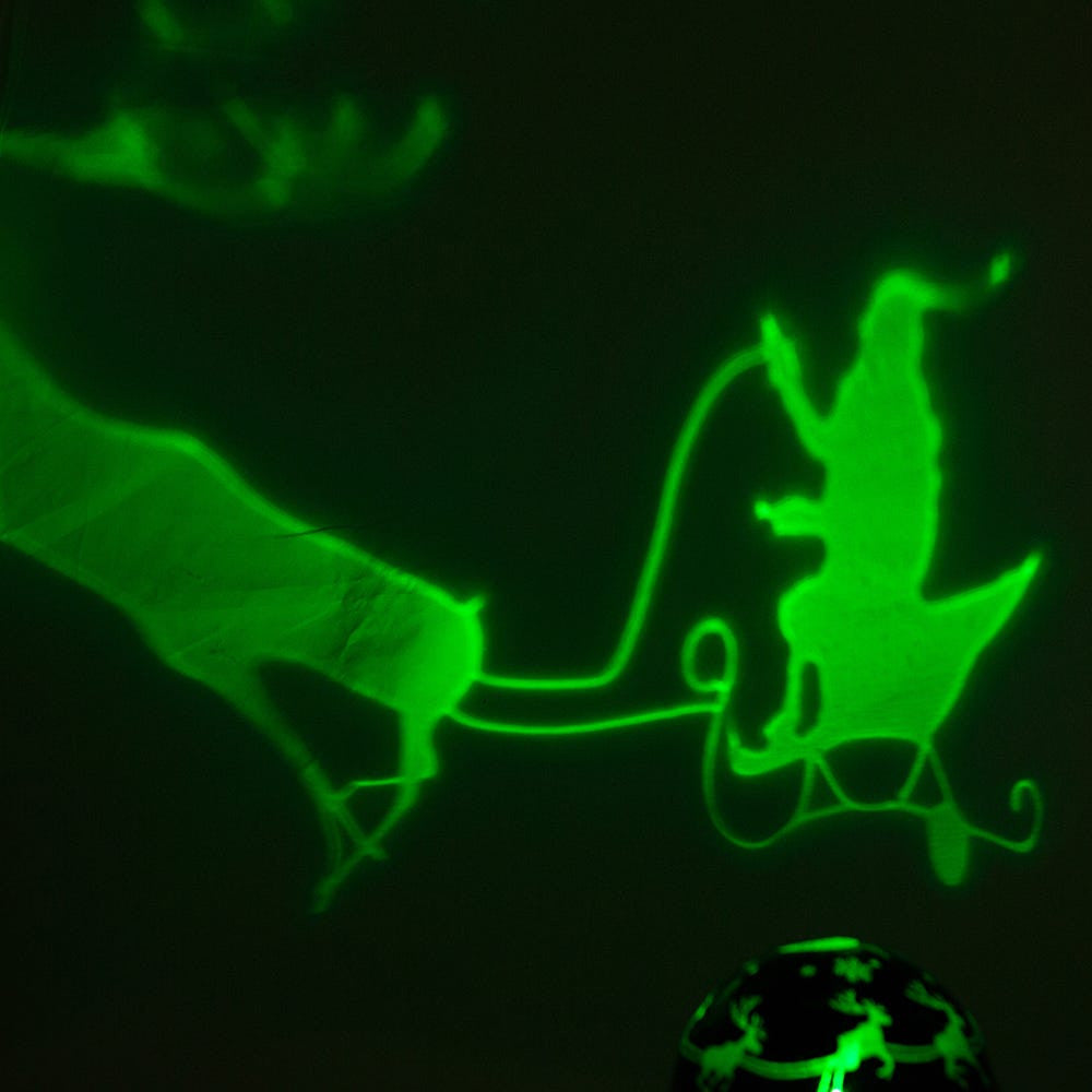 Battery Operated or USB Powered Reindeer Night Light Projector