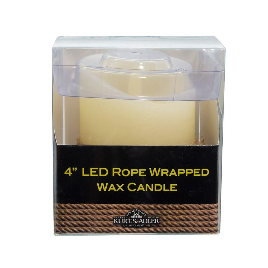 Battery Operated LED Rope Candle With Flicker Flame