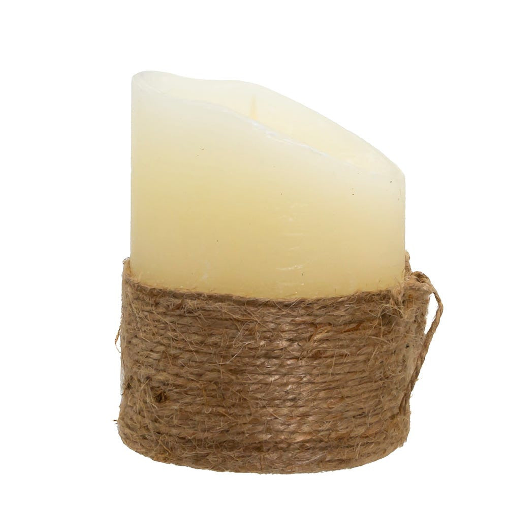 Battery Operated LED Rope Candle With Flicker Flame