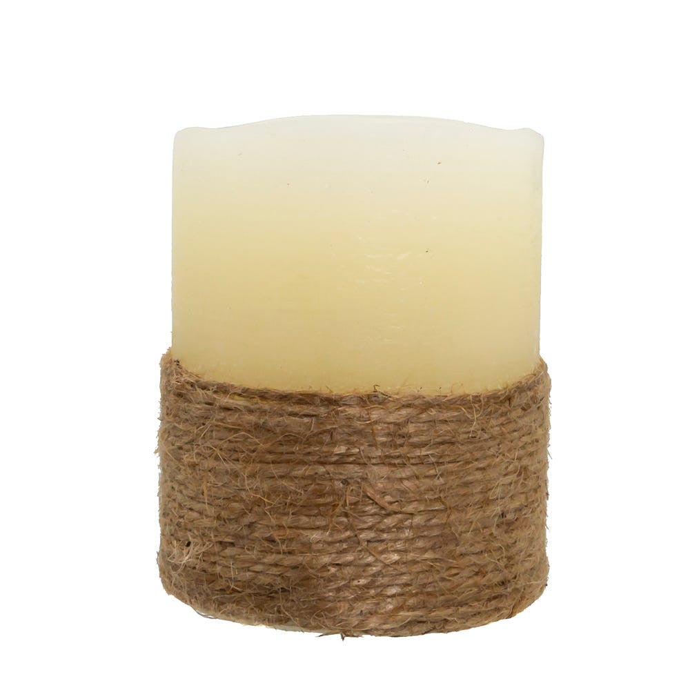 Battery Operated LED Rope Candle With Flicker Flame