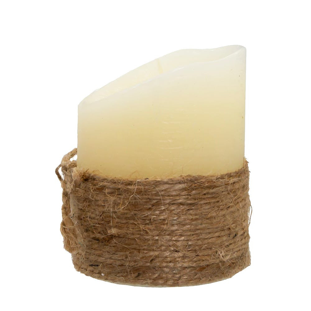 Battery Operated LED Rope Candle With Flicker Flame