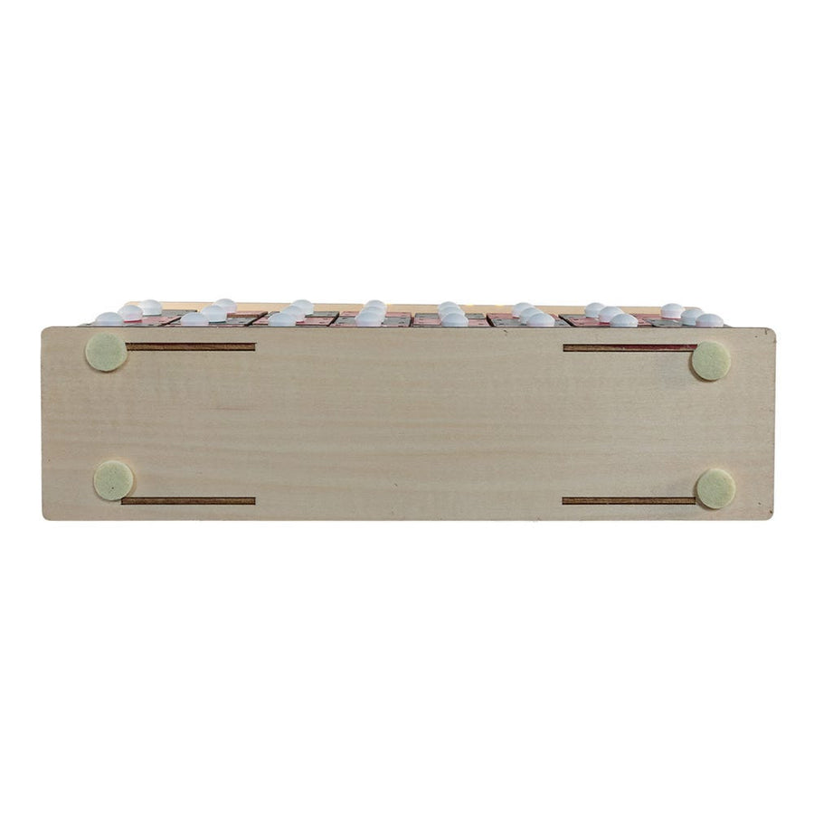 15.75" Battery Operated Wooden LED Lighted Advent Calendar