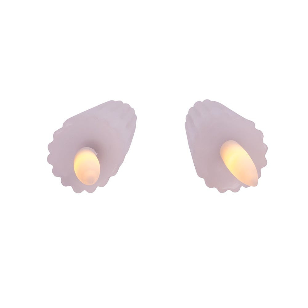 9.7" Battery Operated LED Flicker Flame Ridged Taper Candles