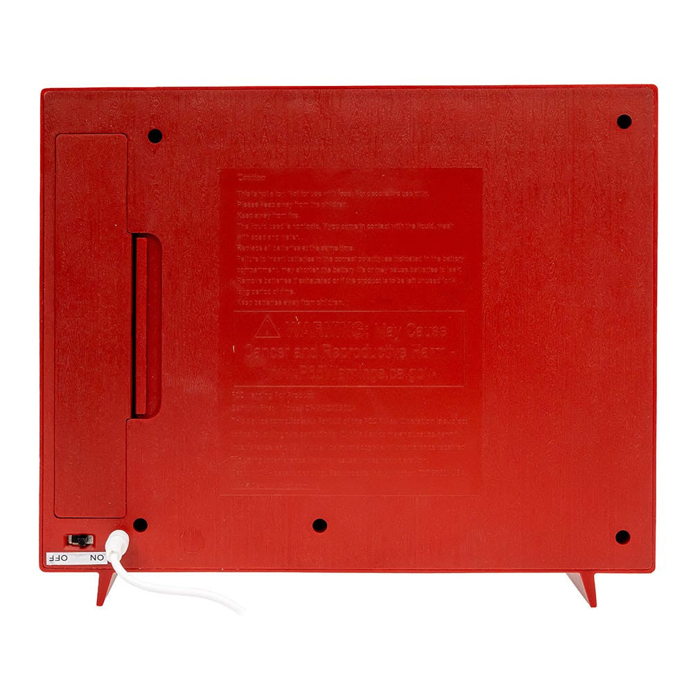 8.325" Battery Operated USB LED Musical TV With Spinning Glitter Water Table Piece