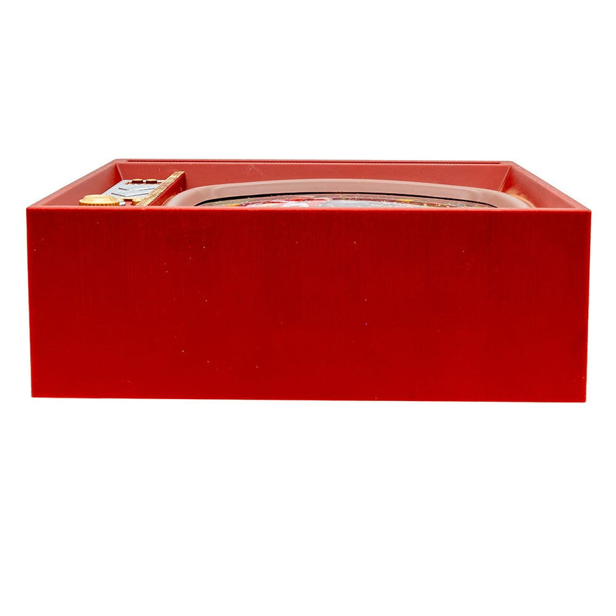 8.325" Battery Operated USB LED Musical TV With Spinning Glitter Water Table Piece