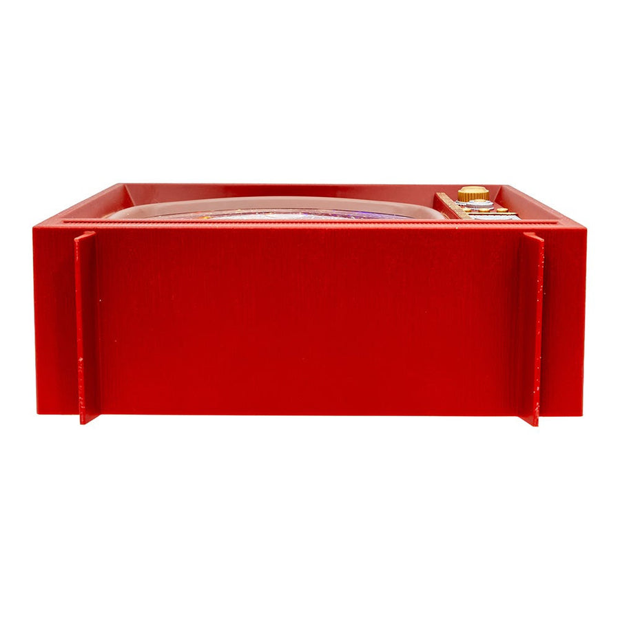 8.325" Battery Operated USB LED Musical TV With Spinning Glitter Water Table Piece