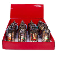 Battery Operated LED Multicolor Santa & Snowman Lanterns