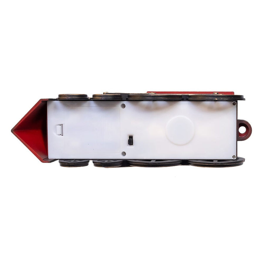 7.625" Battery Operated LED Lighted Santa Train With Spinning Glitter Water