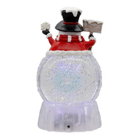 Battery Operated USB Christmas Snowman Water Globe