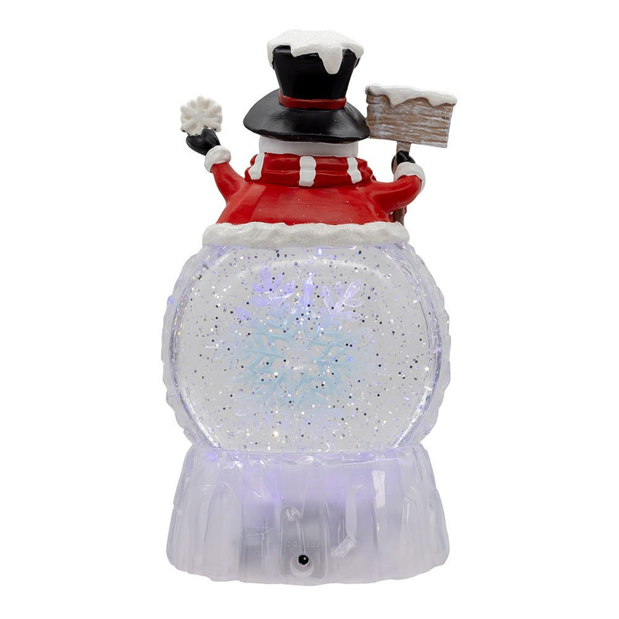 Battery Operated USB Christmas Snowman Water Globe