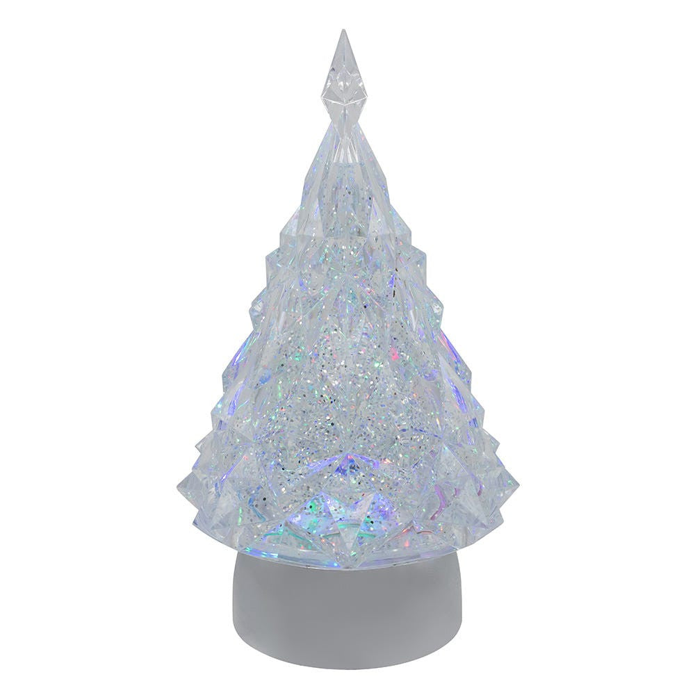 9" Battery Operated USB LED Lighted Tree Water Lantern