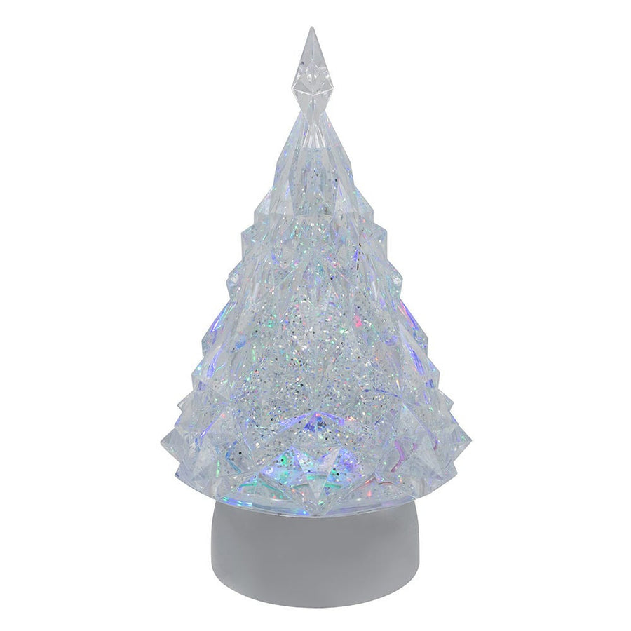 9" Battery Operated USB LED Lighted Tree Water Lantern