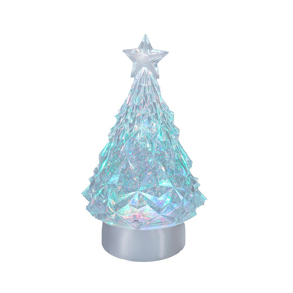9" Battery Operated USB LED Lighted Tree Water Lantern