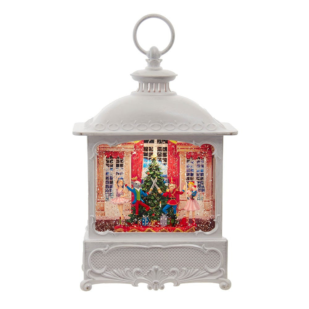 10.25" Battery Operated USB LED Lighted Nutcracker Suite Water Lantern