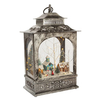 15“ Battery Operated LED Musical Christmas Village Lantern