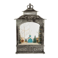15“ Battery Operated LED Musical Christmas Village Lantern