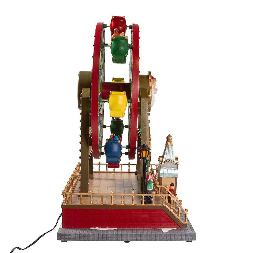 13" Lighted Musical Christmas Ferris Wheel
