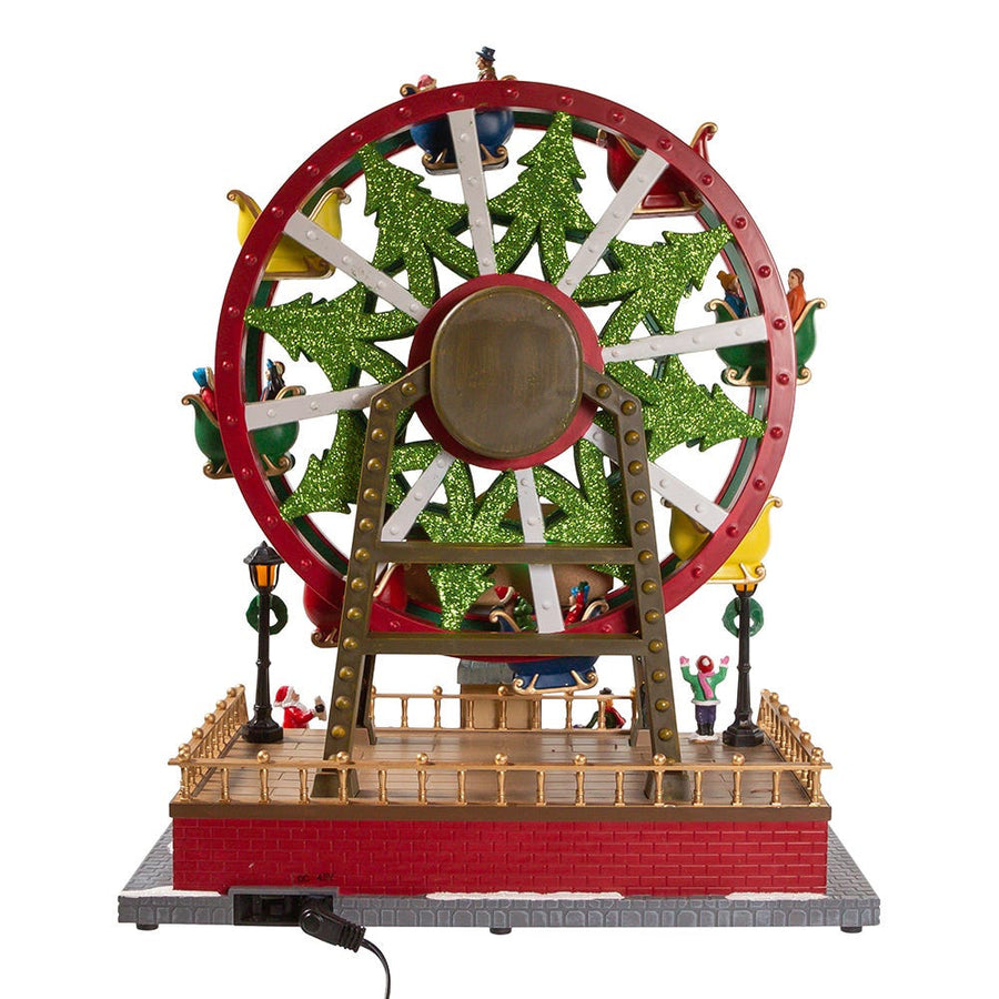 13" Lighted Musical Christmas Ferris Wheel