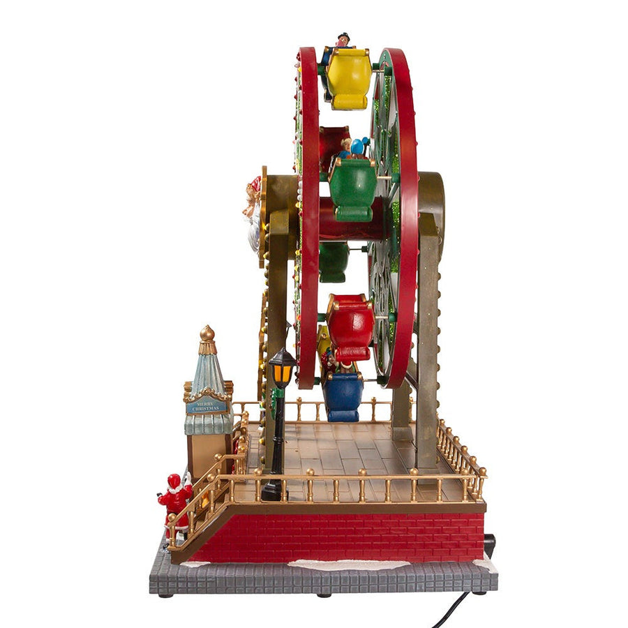 13" Lighted Musical Christmas Ferris Wheel