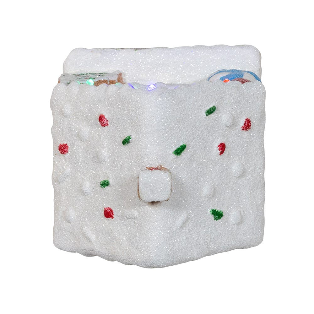 Battery Operated Multicolor LED Lighted Gingerbread House