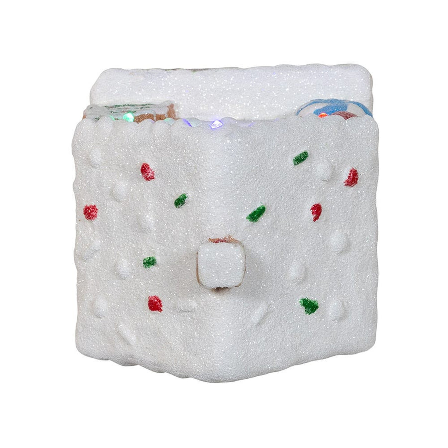 Battery Operated Multicolor LED Lighted Gingerbread House