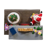 Animated Fireplace Scene With Santa & Tree
