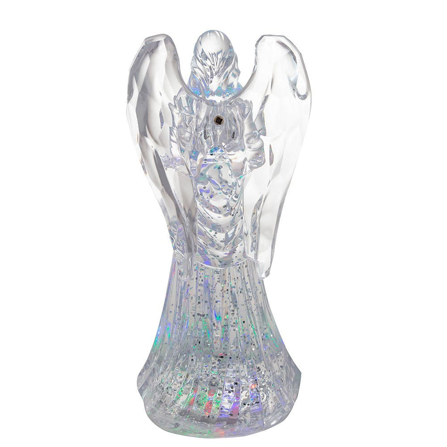 10.5" Battery Operated LED Light Up Angel With Water