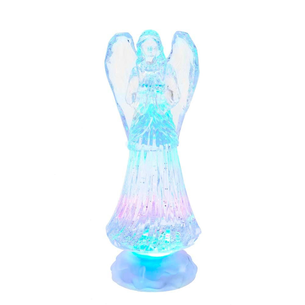 10.5" Battery Operated LED Light Up Angel With Water