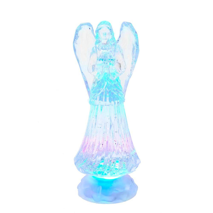 10.5" Battery Operated LED Light Up Angel With Water