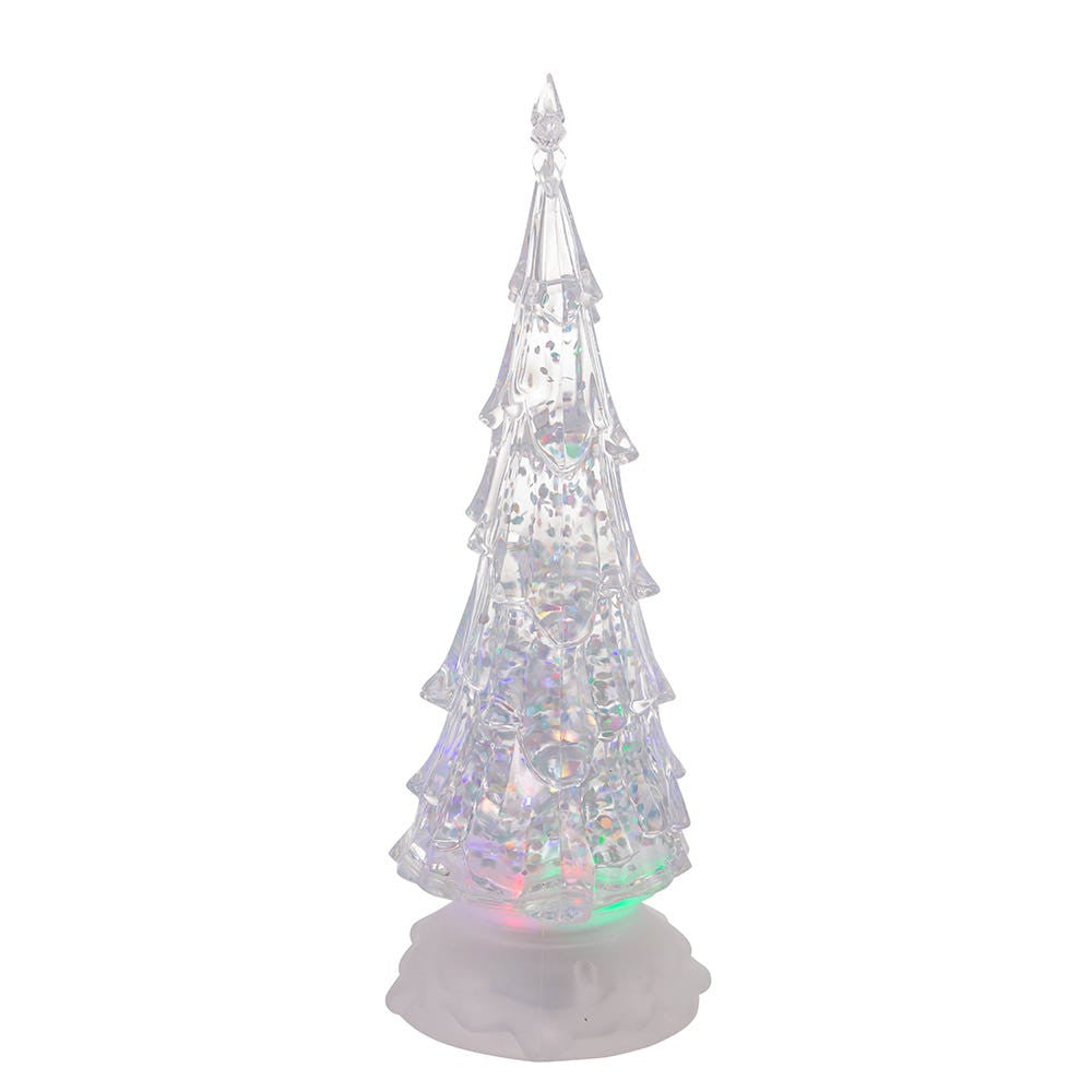 10" Battery Operated LED Light Up Christmas Tree With Water