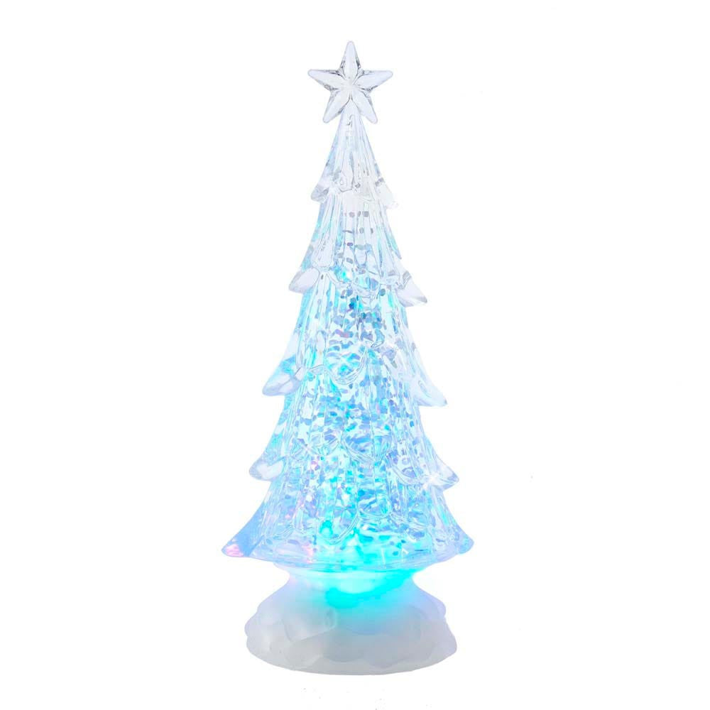 10" Battery Operated LED Light Up Christmas Tree With Water